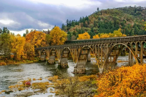 Bridge Fall River Jigsaw Puzzle