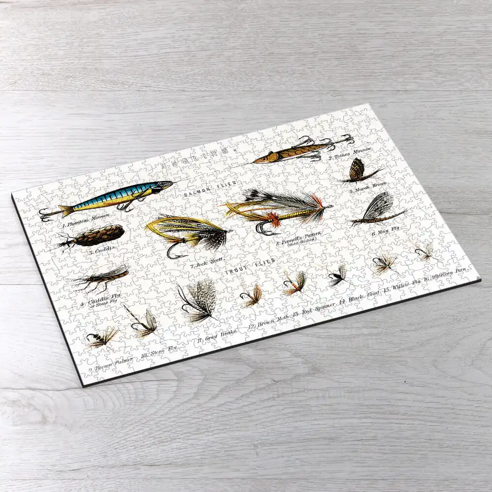 Angling Baits from British Fresh Water Fishes Picture Puzzle
