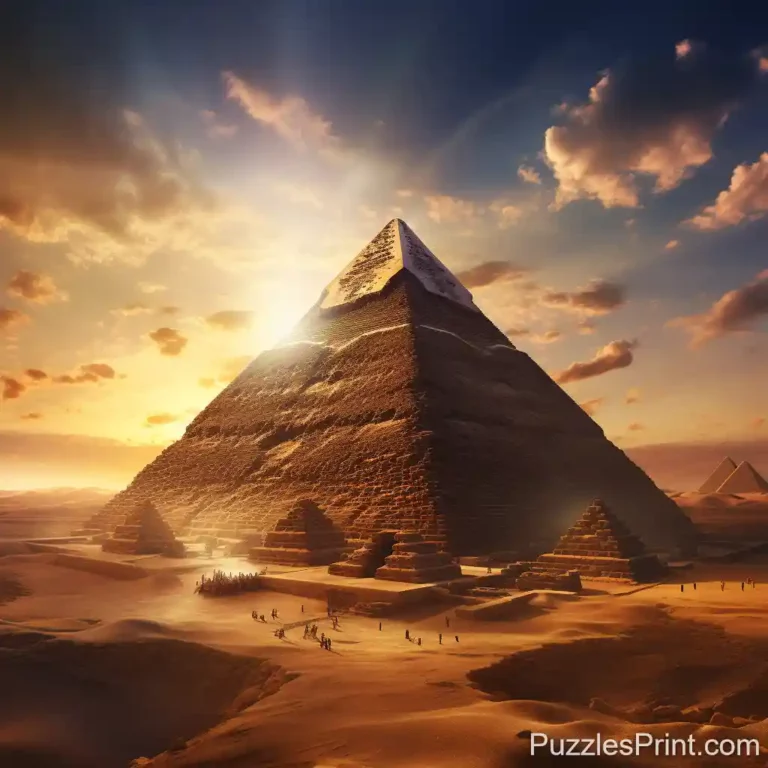 Egyptian Pyramid Puzzle - Explore Ancient Wonders