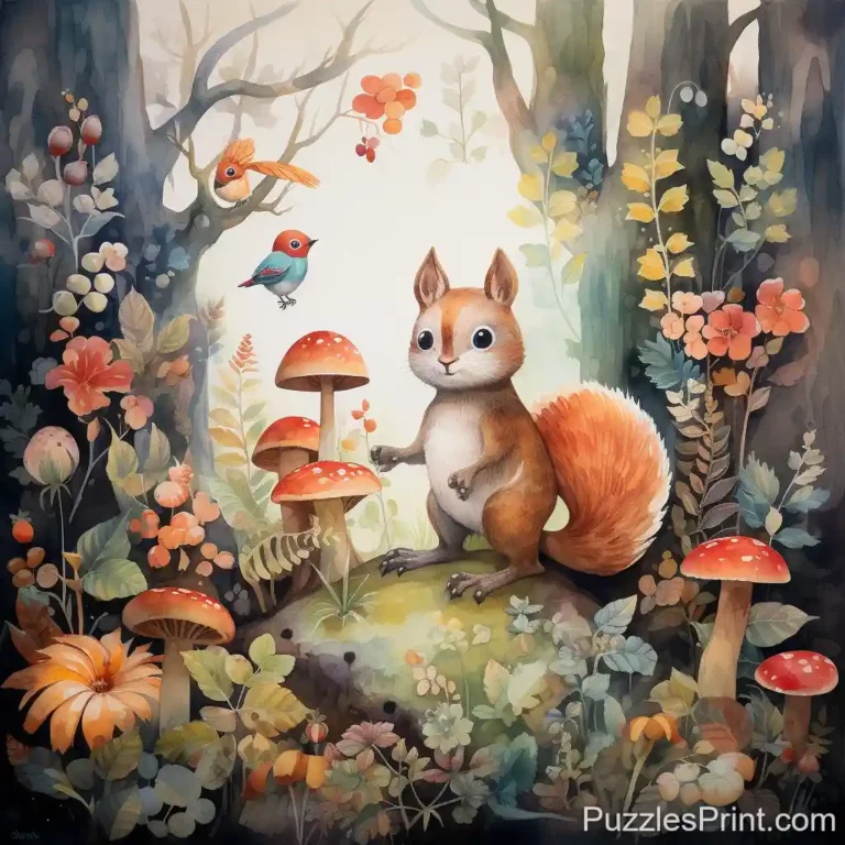 Forest Friends Puzzle - A Journey Through the Enchanting Woods