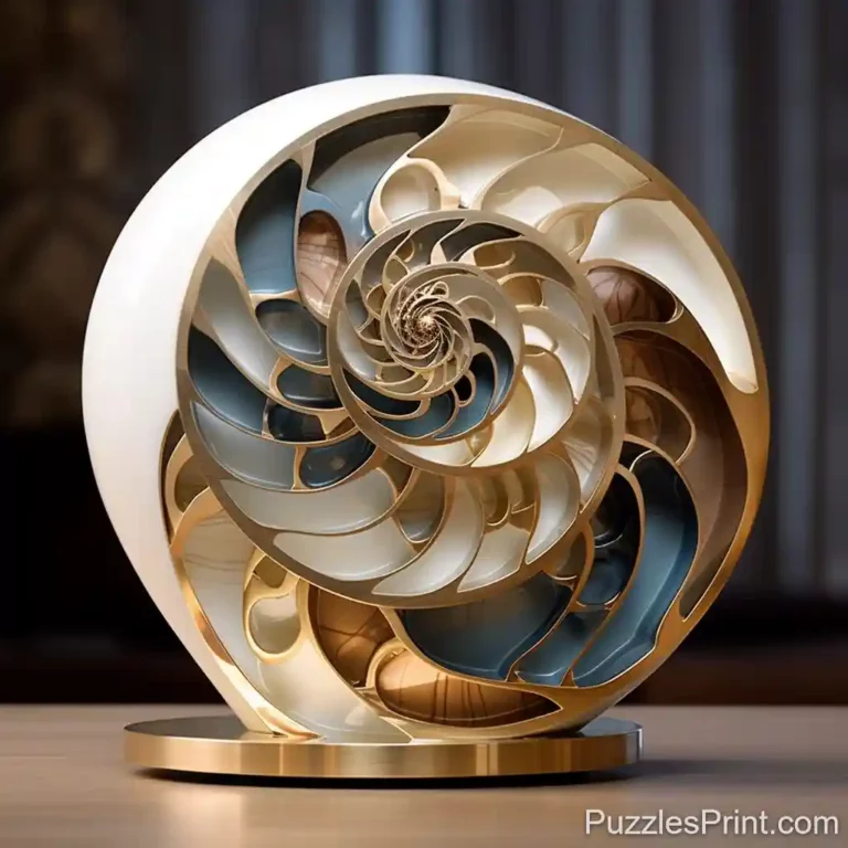 Golden Ratio and Nautilus Shells Puzzle - Discovering Harmonious Proportions