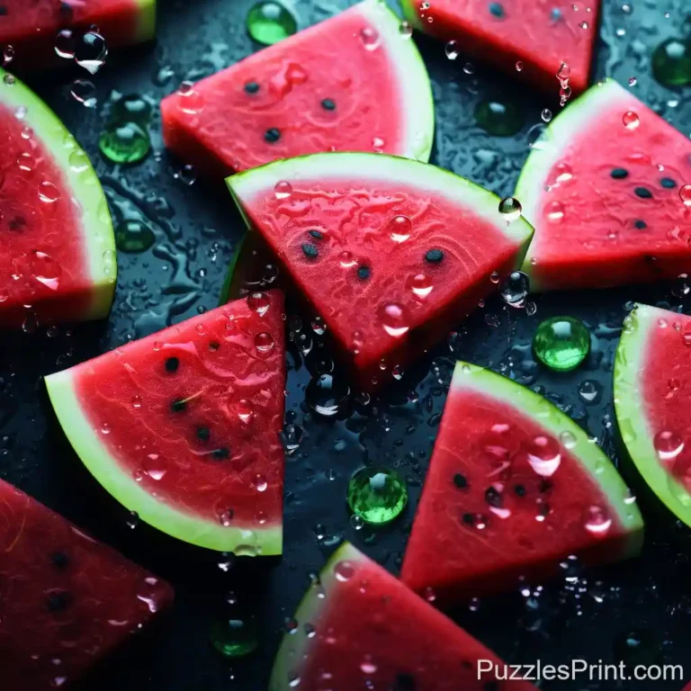 Juicy Watermelons Puzzle - Summertime Delight