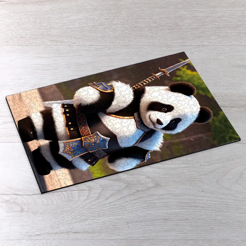 Panda Warrior Picture Puzzle