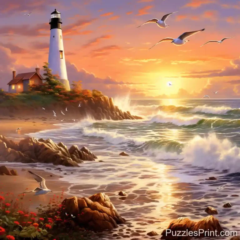 Serene Sunset Serenade Puzzle - Find Tranquility in Nature's Glow