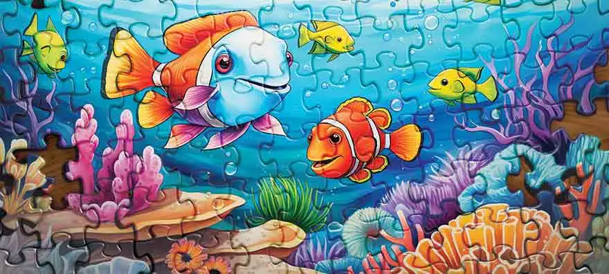 Transform Coloring Pages into Jigsaw Puzzles