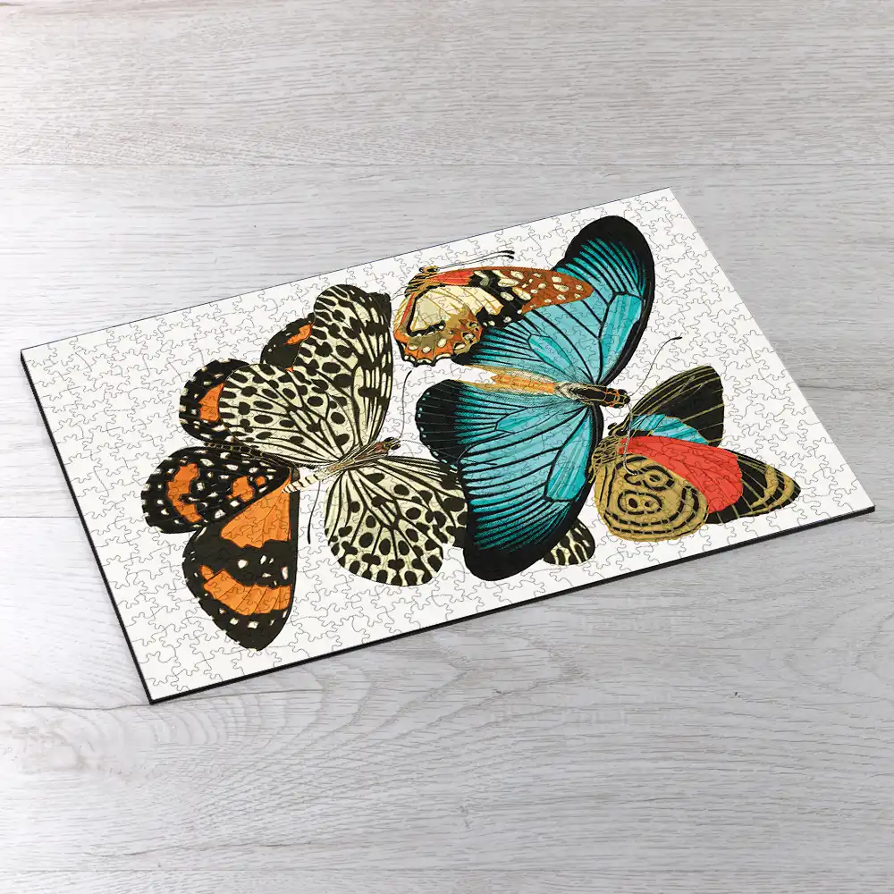Vintage Butterflies Picture Puzzle