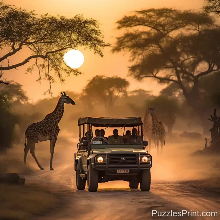 Wildlife Safari Puzzle - A Thrilling Adventure through the African Savannah