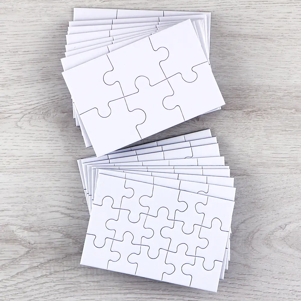 Blank card puzzle